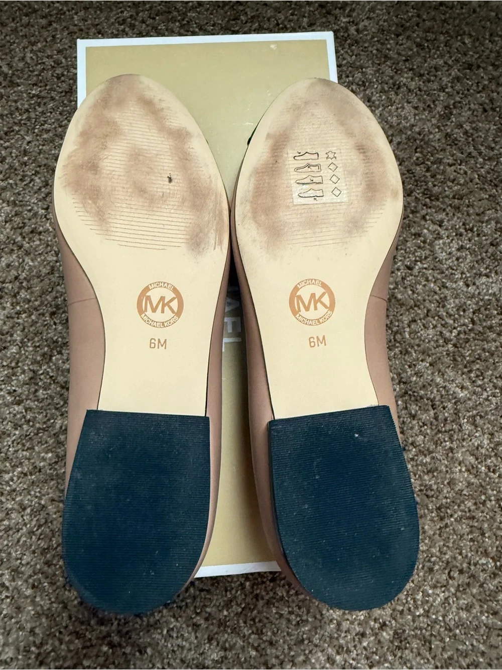 Michael Kors Two-Tone Ballet Flats in Toffee and Black